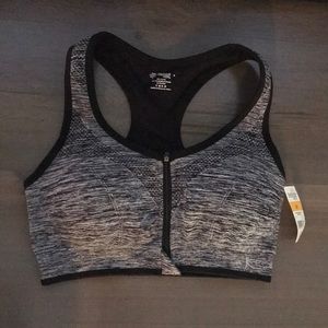 NWT Danskin Front ZIP Sports Bra